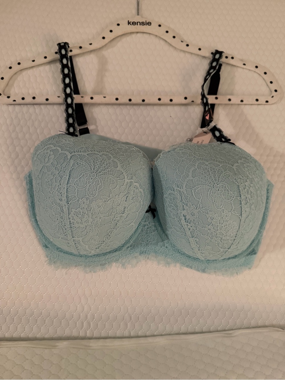 Victoria's Secret Light Blue Lace Bra
